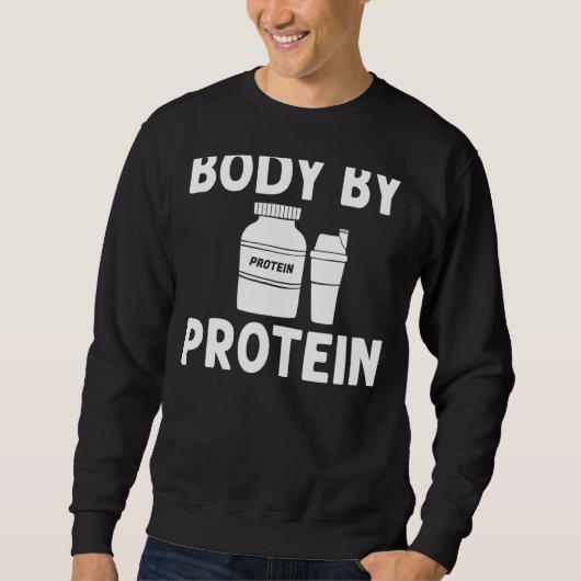 Sweatshirt Protein Shakes Powder Whey Boissons Snacks Vegan F (Devant)