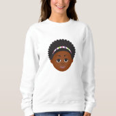 Sweatshirt #Proud2BNaturalMe Afro double face (Devant)