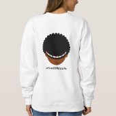 Sweatshirt #Proud2BNaturalMe Afro double face (Dos)