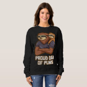Sweatshirt Proud Dad of Puns  Daddy Humor Father Dad Jokes Na (Devant entier)