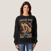Sweatshirt Proud Dad Of The Toughest Boy I Know  Autism Aware (Devant entier)