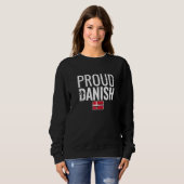 Sweatshirt Proud Danish Denmark Flag   (Devant entier)
