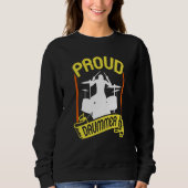 Sweatshirt Proud Drummer Drumming Intrument Drum (Devant)
