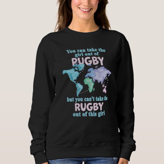 Sweatshirt Proud Girl From Rugby  Relocation From Rugby (Devant)