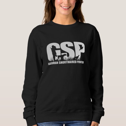 Sweatshirt Proud GSP German Shorthaired Pointer hunting hound (Devant)