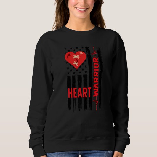 Sweatshirt Proud Open Heart Surgery Warrior Open Heart Surger (Devant)