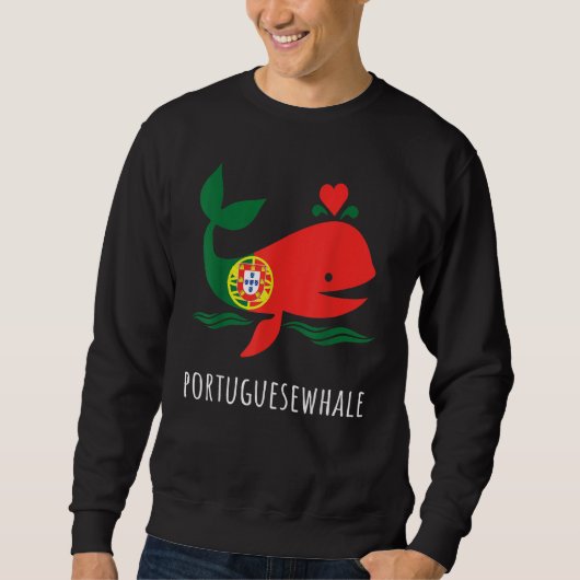Sweatshirt Proud Portuguese Portugal Flag (Devant)