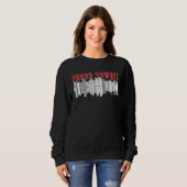 Sweatshirt Proud Townie Boston Skyline (Devant entier)