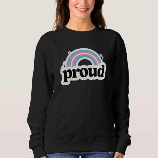 Sweatshirt Proud Transgender Trans Pride Flag Transsexual Ret (Devant)