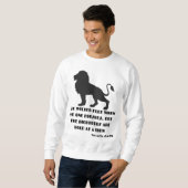 Sweatshirt Proverbes 28:1 Bible Verse Citation KJV Hommes (Devant entier)