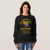 Sweatshirt PROVERBES 31 Laine de maman au crochet (Devant entier)