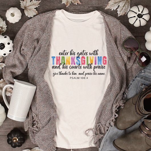 Sweatshirt Psaume 100:4 Entrer Ses Portes Avec Thanksgiving