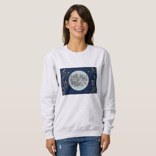 Sweatshirt Psaume 8 minuit (Devant entier)