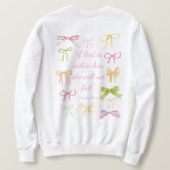 Sweatshirt Psaumes 46:5 Col cendré (Design dos)