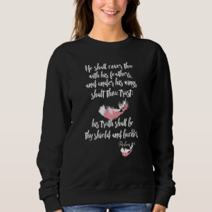 Sweatshirt Psaumes 91 Il Vous Couvrira Avec Ses Plumes Kjv