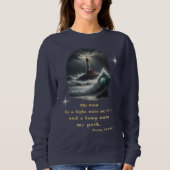 Sweatshirt Psaumes verset de la Bible (Devant)