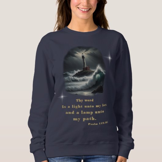 Sweatshirt Psaumes verset de la Bible (Devant)