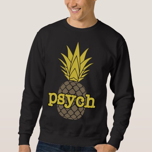 Sweatshirt Psych ananas Fruit drôle Graphisme Brown (Devant)