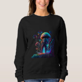 Sweatshirt Psychedelic Mushroom Man Graphic (Devant)