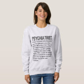 Sweatshirt Psychiatre (Devant entier)