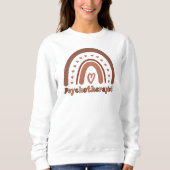 Sweatshirt Psychothérapeute Boho Rainbow (Devant)