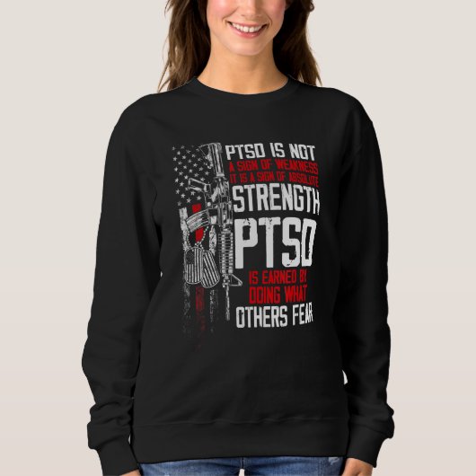 Sweatshirt Ptsd Post Traumatic Stress Disorder Force Aware (Devant)
