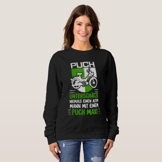 Sweatshirt Puch Sayers Oldtimer Alten Mann Mit Ein Pich Maxi (Devant entier)