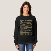 Sweatshirt Pudding de maïs Nutrition Costume d'action de grâc (Devant entier)
