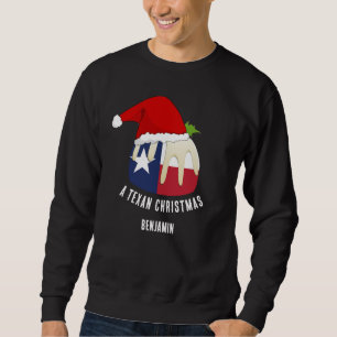 Sweatshirt Pudding TEXAN CHRISTMAS personnalisé