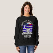 Sweatshirt Puerto Rico Flag Greece Grown Humor Pride (Devant entier)