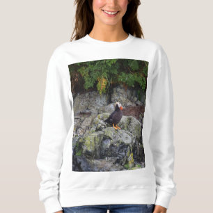 Sweatshirt Puffin sur les rochers