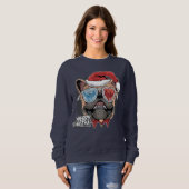 Sweatshirt Pug de Christmas (Devant entier)