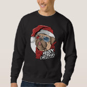 Sweatshirt Pug de Christmas (Devant)