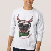 Sweatshirt Pug de Christmas (Devant)