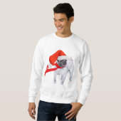 Sweatshirt Pug de Christmas (Devant entier)