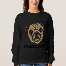Pug Life - Visage de Pug Dessin Animé Mignon