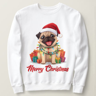 Sweatshirt Pug Lights & Christmas Delights