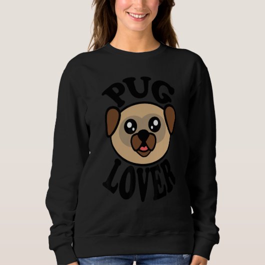 Sweatshirt Pug   Pug   (Devant)