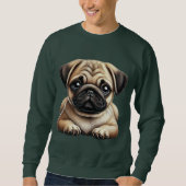 Sweatshirt Pug puppy (Devant)