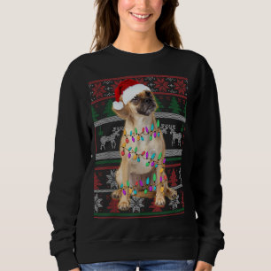 Sweatshirt Puggle Doux moche Doux Feux de Chien de Noël