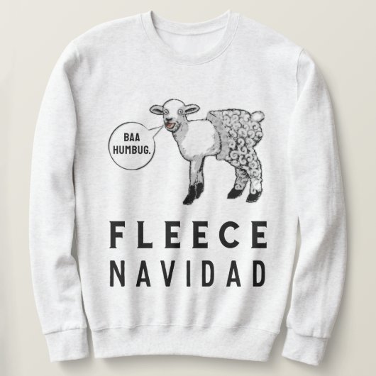Sweatshirt Pugilant pull de Noël (Design devant)