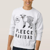 Sweatshirt Pugilant pull de Noël (Devant)