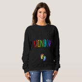 Sweatshirt Puis Il A Envoyé Rainbow Christian Prenancy Annouc (Devant entier)