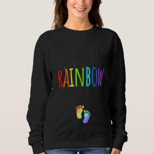 Sweatshirt Puis Il A Envoyé Rainbow Christian Prenancy Annouc