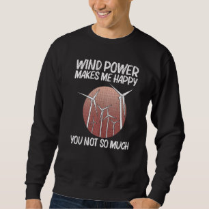 Sweatshirt Puissance de vent cool pour hommes femmes éolienne