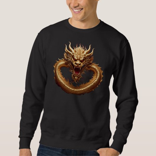 Sweatshirt Puissance du Dragon Chinois (Devant)