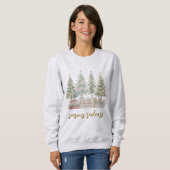 Sweatshirt Pull à Noël des lectures de saison (Devant entier)