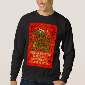 Sweatshirt Pull de Noël jusqu'à la nouvelle année chinoise