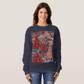 Sweatshirt pull sweatée arbres de Noël pour femmes (Devant entier)