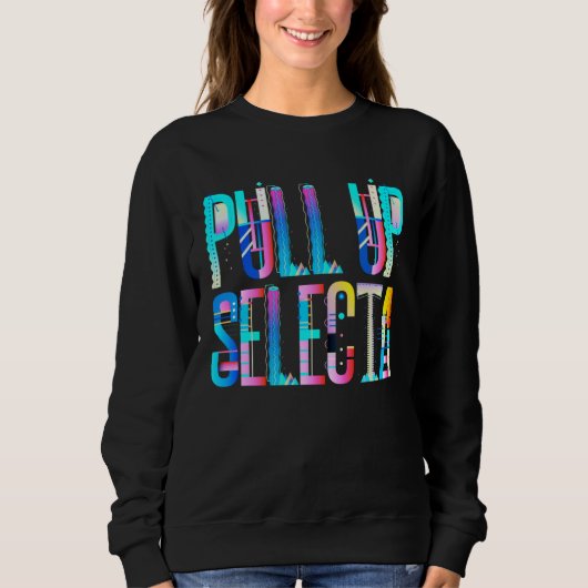 Sweatshirt Pull Up Selecta Colorful Typography Reggae (Devant)